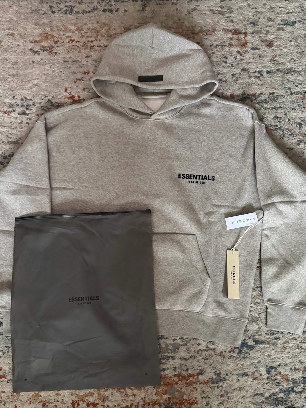 Essentials Men's Light Gray Pullover Hoodie